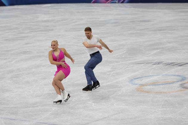 Winter Olympics - Figure skating, Eiskunstlauf Team Event Ice Dance-Rhythm Dance - Milan Natalie Taschlerova and Filip Taschler of Team Czechia compete in the figure skating team event ice dance-rhythm dance during the Milano Cortina 2026 Winter Olympic Games, Olympische Spiele, Olympia, OS at Milano Ice Skating Arena in Milan on February 9, 2026. Photo by Alexis Jumeau ABACAPRESS.COM Milan Italy  Copyright: xJMP ABACAx