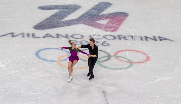 February 9, 2026, Milan, Lombardy, USA: MILLA RUUD REITAN and NIKOLAJ MAJOROV of Sweden perform during the Team Event - Ice Dance - Rhythm Dance competition at the Milano Ice Skating Arena for the Milano Cortina 2026 Winter Olympics in Milan, Italy. Olympics 2026: Milano Cortina: Team Event Ice Dance Rhythm Dance  - ZUMAa161 20260209_aaa_a161_056 Copyright: xWalterxG.xArcexSr.x