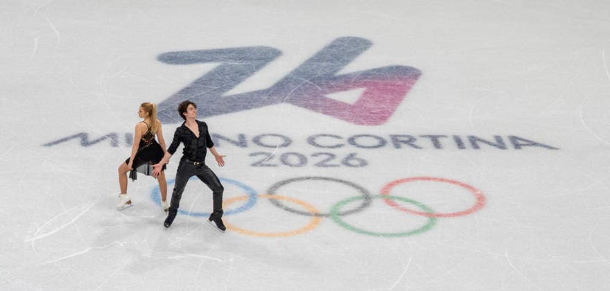 February 9, 2026, Milan, Lombardy, USA: SOFIA VAL and ASAF KAZIMOV of Spain perform during the Team Event - Ice Dance - Rhythm Dance competition at the Milano Ice Skating Arena for the Milano Cortina 2026 Winter Olympics in Milan, Italy. Milan USA - ZUMAa161 20260209_aaa_a161_082 Copyright: xWalterxG.xArcexSr.x