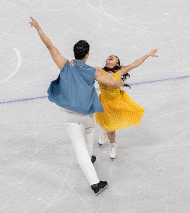 February 9, 2026, Milan, Lombardy, USA: SHIYUE WANG and LIU XINYU of China perform during the Team Event - Ice Dance - Rhythm Dance competition at the Milano Ice Skating Arena for the Milano Cortina 2026 Winter Olympics in Milan, Italy. Olympics 2026: Milano Cortina: Team Event Ice Dance Rhythm Dance  - ZUMAa161 20260209_aaa_a161_105 Copyright: xWalterxG.xArcexSr.x