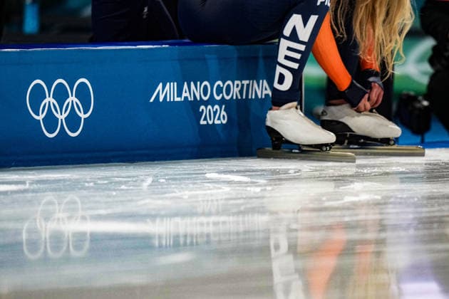 LEERDAM Jutta from Nederland during the 1000 mt women Speed skating, Eisschnelllauf at the Milano Cortina 2026 Winter Olympics, in Milan (Italy) February 9, 2026 (Photo Gian Mattia D Alberto LaPresse)  Copyright: xGianxMattiaxD Alberto LaPressex