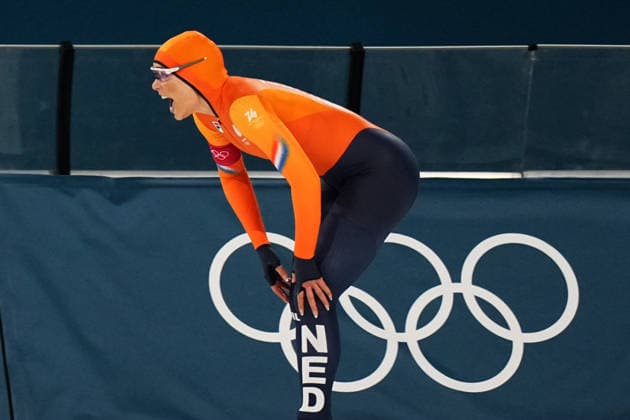 LEERDAM Jutta from Nederland during the 1000 mt women Speed skating, Eisschnelllauf at the Milano Cortina 2026 Winter Olympics, in Milan (Italy) February 9, 2026 (Photo Gian Mattia D Alberto LaPresse)  Copyright: xGianxMattiaxD Alberto LaPressex