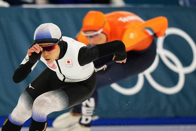 TAKAGI Miho from Japan during the 1000 mt women Speed skating, Eisschnelllauf at the Milano Cortina 2026 Winter Olympics, in Milan (Italy) February 9, 2026 (Photo Gian Mattia D Alberto LaPresse)  Copyright: xGianxMattiaxD Alberto LaPressex