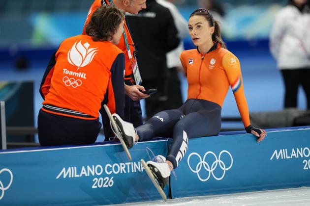 KOK Femke from Nederland during the 1000 mt women Speed skating, Eisschnelllauf at the Milano Cortina 2026 Winter Olympics, in Milan (Italy) February 9, 2026 (Photo Gian Mattia D Alberto LaPresse)  Copyright: xGianxMattiaxD Alberto LaPressex