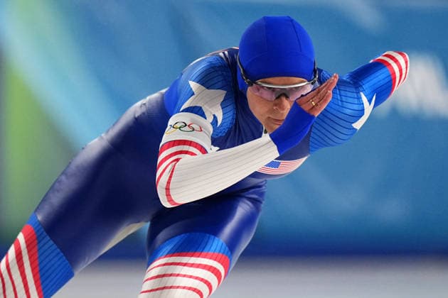 BOWE Brittany from USA during the 1000 mt women Speed skating, Eisschnelllauf at the Milano Cortina 2026 Winter Olympics, in Milan (Italy) February 9, 2026 (Photo Gian Mattia D Alberto LaPresse)  Copyright: xGianxMattiaxD Alberto LaPressex