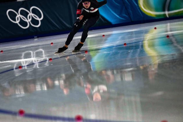 he 1000 mt women Speed skating, Eisschnelllauf at the Milano Cortina 2026 Winter Olympics, in Milan (Italy) February 9, 2026 (Photo Gian Mattia D Alberto LaPresse)  Copyright: xGianxMattiaxD Alberto LaPressex