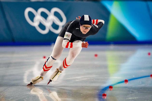 KIM Min-Sunf rom Korea during the 1000 mt women Speed skating, Eisschnelllauf at the Milano Cortina 2026 Winter Olympics, in Milan (Italy) February 9, 2026 (Photo Gian Mattia D Alberto LaPresse)  Copyright: xGianxMattiaxD Alberto LaPressex