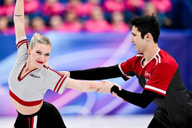 Marjorie LAJOIE & Zachary LAGHA (CAN), during Ice Dance Rhythm Dance, at the Olympic Winter games, Winterspiele,Spiele, Summer games Milano Cortina 2026, at Milano Ice Skating Arena, on February 9, 2026 in Milan, Italy. Noxthirdxpartyxsales  aflo_319141132