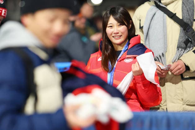 Kokomo Murase (JPN), FEBRUARY 9, 2026 - Snowboarding : Women s Big Air Medal ceremony during the Milano Cortina 2026 Olympic Winter games, Winterspiele,Spiele, Summer games at Livigno Snow Park in Livigno, Italy.  aflo_319143588