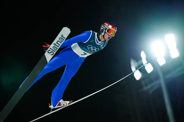 Milano Cortina 2026 Winter Olympics VAL DI FIEMME, ITALY - FEBRUARY 09: Muhammed Ali Bedir of Turkiye competes during the Men s Ski jumping, Skispringen, Ski, nordisch on day three of the Milano Cortina 2026 Winter Olympic Games, Olympische Spiele, Olympia, OS at Predazzo Ski Jumping Stadium in Val di Fiemme, Italy on February 09, 2026. Cemal Yurttas Anadolu Val di Fiemme Italy. Editorial use only. Please get in touch for any other usage.  Copyright: x2026xAnadoluxCemalxYurttasx