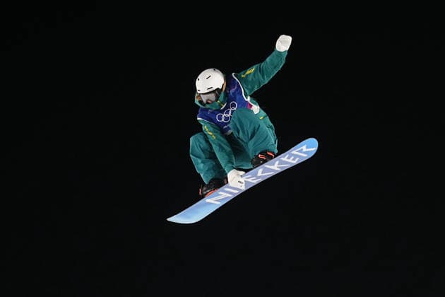 Meila Stalker (Australia) competes during the Women s Big Air Snowboard competition on Day 3 of the Milano Cortina 2026 Winter Olympic Games, Olympische Spiele, Olympia, OS at Livigno Snow Park on February 9, 2026 in Livigno, Italy. Thor Wegner DeFodi Images (Photo by DeFodi Images) - *** Meila Stalker Australia competes during the Women s Big Air Snowboard competition on Day 3 of the Milano Cortina 2026 Winter Olympic games at Livigno Snow Park on February 9, 2026 in Livigno, Italy Thor Wegner DeFodi Images Photo by DeFodi Images