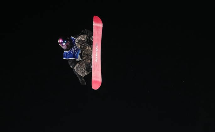 Seungeun Yu (Republic of Korea) competes during the Women s Big Air Snowboard competition on Day 3 of the Milano Cortina 2026 Winter Olympic Games, Olympische Spiele, Olympia, OS at Livigno Snow Park on February 9, 2026 in Livigno, Italy. Thor Wegner DeFodi Images (Photo by DeFodi Images) - *** Seungeun Yu Republic of Korea competes during the Women s Big Air Snowboard competition on Day 3 of the Milano Cortina 2026 Winter Olympic games at Livigno Snow Park on February 9, 2026 in Livigno, Italy Thor Wegner DeFodi Images Photo by DeFodi Images