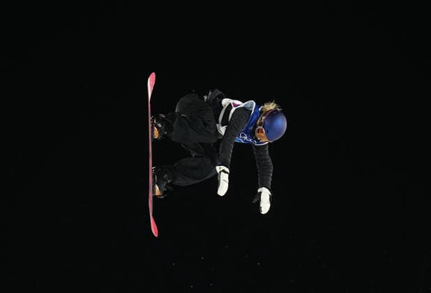 Anna Gasser (Austria) competes during the Women s Big Air Snowboard competition on Day 3 of the Milano Cortina 2026 Winter Olympic Games, Olympische Spiele, Olympia, OS at Livigno Snow Park on February 9, 2026 in Livigno, Italy. Thor Wegner DeFodi Images (Photo by DeFodi Images) - *** Anna Gasser Austria competes during the Women s Big Air Snowboard competition on Day 3 of the Milano Cortina 2026 Winter Olympic games at Livigno Snow Park on February 9, 2026 in Livigno, Italy Thor Wegner DeFodi Images Photo by DeFodi Images