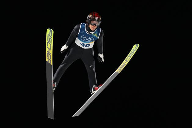 Ren Nikaido (JPN), FEBRUARY 9, 2026 - Ski jumping, Skispringen, Ski, nordisch : Men s Individual Normal Hill during the Milano Cortina 2026 Olympic Winter games, Winterspiele,Spiele, Summer games at Predazzo Ski Jumping Stadium in Predazzo, Italy. Noxthirdxpartyxsales  aflo_319146105