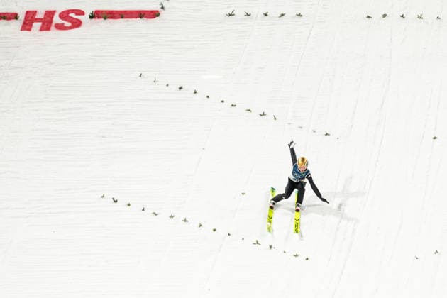 Ski jumping, Skispringen, Ski, nordisch - Milano Cortina 2026 Winter Olympics Day 3 Kristoffer Eriksen Sundal during Milano Cortina 2026 Winter Olympics Men™s ski jumping normal hill compettition in Predazzo on February 9, 2026 Predazzo Italy  Copyright: xFotoxOlimpikx originalFilename:jastrzebowski-skijumpi260209_npqhm.jpg