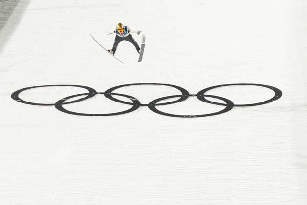 Ski jumping, Skispringen, Ski, nordisch - Milano Cortina 2026 Winter Olympics Day 3 Domen Prevc during Milano Cortina 2026 Winter Olympics Men™s ski jumping normal hill compettition in Predazzo on February 9, 2026 Predazzo Italy  Copyright: xFotoxOlimpikx originalFilename:jastrzebowski-skijumpi260209_npt9X.jpg