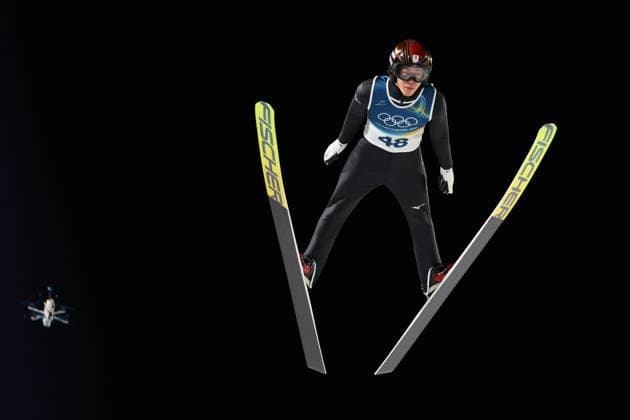 Ren Nikaido (JPN), FEBRUARY 9, 2026 - Ski jumping, Skispringen, Ski, nordisch : Men s Individual Normal Hill during the Milano Cortina 2026 Olympic Winter games, Winterspiele,Spiele, Summer games at Predazzo Ski Jumping Stadium in Predazzo, Italy. Noxthirdxpartyxsales  aflo_319155488