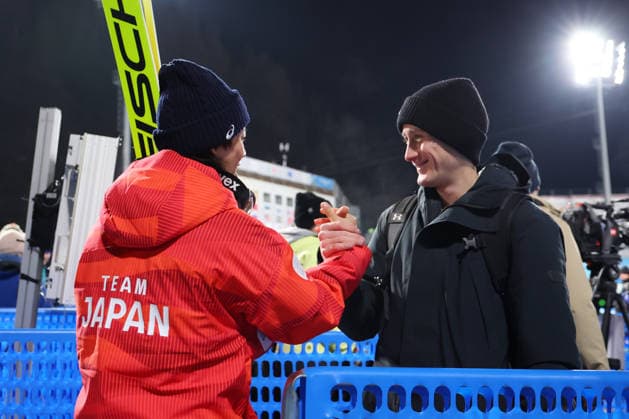 Ren Nikaido (JPN), FEBRUARY 9, 2026 - Ski jumping, Skispringen, Ski, nordisch : Men s Individual Normal Hill Medal ceremony during the Milano Cortina 2026 Olympic Winter games, Winterspiele,Spiele, Summer games at Predazzo Ski Jumping Stadium in Predazzo, Italy. Noxthirdxpartyxsales  aflo_319157109