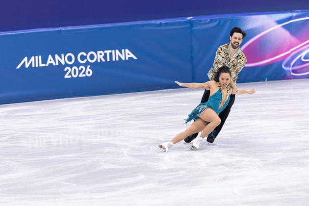 Winter Olympics - Figure skating, Eiskunstlauf Team Event Ice Dance-Rhythm Dance - Milan AJ Jennifer Janse Van Rensburg and Benjamin Steffan of Team Germany compete in the figure skating team event ice dance-rhythm dance during the Milano Cortina 2026 Winter Olympic Games, Olympische Spiele, Olympia, OS at Milano Ice Skating Arena in Milan on February 9, 2026. Photo by Alexis Jumeau ABACAPRESS.COM Milan  Copyright: xJumeauxAlexis ABACAx
