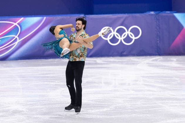 Winter Olympics - Figure skating, Eiskunstlauf Team Event Ice Dance-Rhythm Dance - Milan AJ Jennifer Janse Van Rensburg and Benjamin Steffan of Team Germany compete in the figure skating team event ice dance-rhythm dance during the Milano Cortina 2026 Winter Olympic Games, Olympische Spiele, Olympia, OS at Milano Ice Skating Arena in Milan on February 9, 2026. Photo by Alexis Jumeau ABACAPRESS.COM Milan  Copyright: xJumeauxAlexis ABACAx