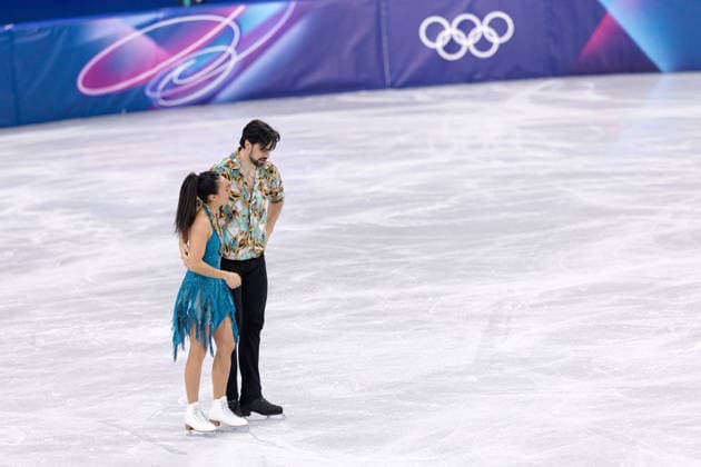 Winter Olympics - Figure skating, Eiskunstlauf Team Event Ice Dance-Rhythm Dance - Milan AJ Jennifer Janse Van Rensburg and Benjamin Steffan of Team Germany compete in the figure skating team event ice dance-rhythm dance during the Milano Cortina 2026 Winter Olympic Games, Olympische Spiele, Olympia, OS at Milano Ice Skating Arena in Milan on February 9, 2026. Photo by Alexis Jumeau ABACAPRESS.COM Milan  Copyright: xJumeauxAlexis ABACAx
