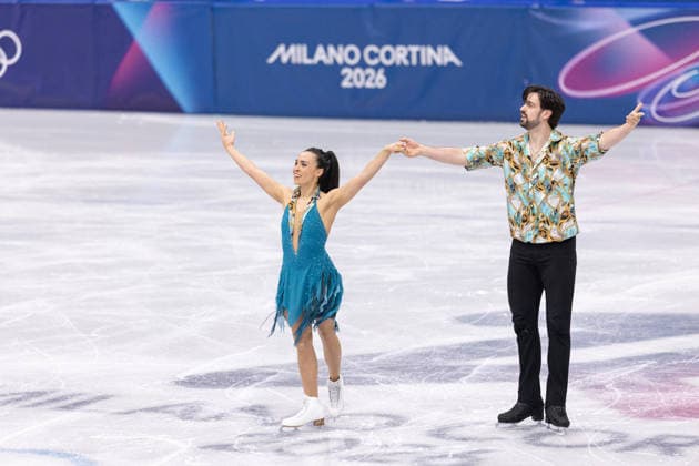 Winter Olympics - Figure skating, Eiskunstlauf Team Event Ice Dance-Rhythm Dance - Milan AJ Jennifer Janse Van Rensburg and Benjamin Steffan of Team Germany compete in the figure skating team event ice dance-rhythm dance during the Milano Cortina 2026 Winter Olympic Games, Olympische Spiele, Olympia, OS at Milano Ice Skating Arena in Milan on February 9, 2026. Photo by Alexis Jumeau ABACAPRESS.COM Milan  Copyright: xJumeauxAlexis ABACAx