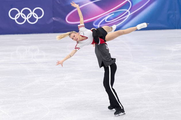 Winter Olympics - Figure skating, Eiskunstlauf Team Event Ice Dance-Rhythm Dance - Milan AJ Marjorie Lajoie and Zachary Lagha of Team Canada compete in the figure skating team event ice dance-rhythm dance during the Milano Cortina 2026 Winter Olympic Games, Olympische Spiele, Olympia, OS at Milano Ice Skating Arena in Milan on February 9, 2026. Photo by Alexis Jumeau ABACAPRESS.COM Milan  Copyright: xJumeauxAlexis ABACAx
