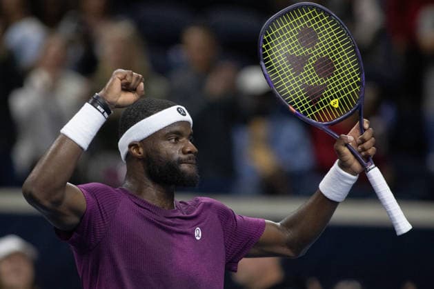 February 9, 2026, Frisco, Texas, USA: FRANCIS TIAFOE (USA) reacts after winning a menÃ¢â‚¬â ¢s singles match at 2026 Nexo Dallas Open at The Ford Center at The Star in Frisco, Texas. Tiafoe defeated Atmane 4:6, 6:2, 6:2. Tennis 2026: Dallas Open: Atmane 4:6, 6:2, 6:2 Tiafoe  - ZUMAh193 20260209_zsp_h193_122 Copyright: xDanielxMcGregor-Huyerx