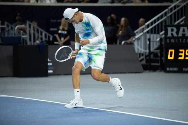February 9, 2026, Frisco, Texas, USA: TERENCE ATMANE (FRA) reacts during a menÃ¢â‚¬â ¢s singles match at 2026 Nexo Dallas Open at The Ford Center at The Star in Frisco, Texas. Tiafoe defeated Atmane 4:6, 6:2, 6:2. Tennis 2026: Dallas Open: Atmane 4:6, 6:2, 6:2 Tiafoe  - ZUMAh193 20260209_zsp_h193_134 Copyright: xDanielxMcGregor-Huyerx