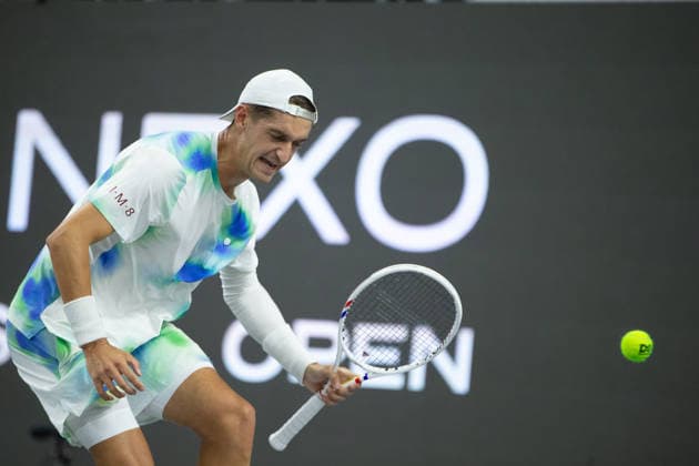 February 9, 2026, Frisco, Texas, USA: TERENCE ATMANE (FRA) reacts during a menÃ¢â‚¬â ¢s singles match at 2026 Nexo Dallas Open at The Ford Center at The Star in Frisco, Texas. Tiafoe defeated Atmane 4:6, 6:2, 6:2. Tennis 2026: Dallas Open: Atmane 4:6, 6:2, 6:2 Tiafoe  - ZUMAh193 20260209_zsp_h193_137 Copyright: xDanielxMcGregor-Huyerx