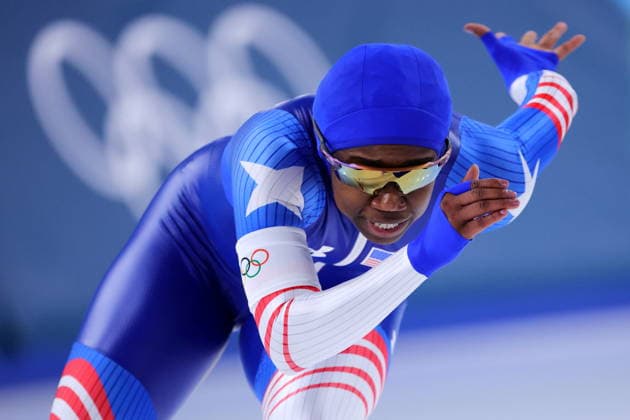 Erin Jackson (USA), FEBRUARY 9, 2026 - Speed skating, Eisschnelllauf : Women s 1000m during the Milano Cortina 2026 Olympic Winter games, Winterspiele,Spiele, Summer games at Milano Speed Skating Stadium in Milan, Italy. Noxthirdxpartyxsales  aflo_319167034