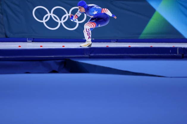 Brittany Bowe (USA), FEBRUARY 9, 2026 - Speed skating, Eisschnelllauf : Women s 1000m during the Milano Cortina 2026 Olympic Winter games, Winterspiele,Spiele, Summer games at Milano Speed Skating Stadium in Milan, Italy. Noxthirdxpartyxsales  aflo_319167042
