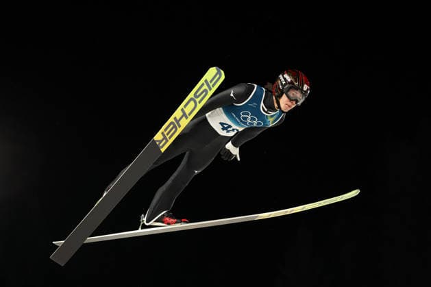 (260210) -- PREDAZZO, Feb. 10, 2026 -- Nikaido Ren of Japan competes during the Ski jumping, Skispringen, Ski, nordisch Men s Normal Hill Individual of the 2026 Milan-Cortina Winter Olympics in Predazzo, Italy, Feb. 9, 2026. ) (MICO2026)ITALY-MILAN-OLYMPIC Winter games, Winterspiele,Spiele, Summer games SKI JUMPING-MEN S NORMAL HILL INDIVIDUAL HuangxWei 