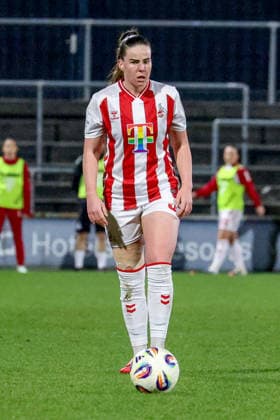 09.02.2026, xsscx, Frauen Fussball, 1. FC Koeln - SGS Essen, 1. Fussball Bundesliga, 17. Spieltag, Franz-Kremer-Stadion, Saison 2025 2026: Adriana Achcinska (1. FC Koeln 9) DFB regulations prohibit any use of photographs as image sequences and or quasi-video. Photo: xSandraxScherningxPressefotoKochx Nordrhein-Westfalen Germany