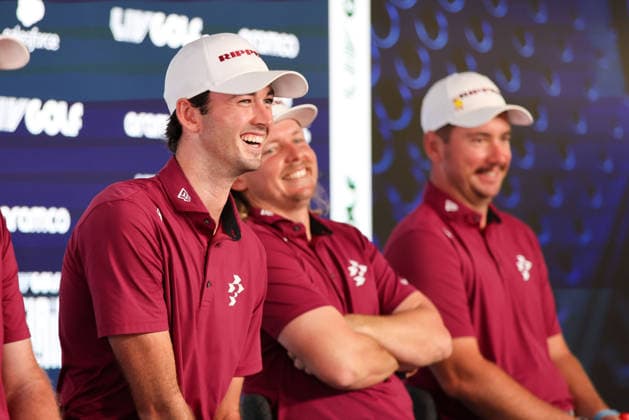 LIV GOLF PRESSER, Marc Leishman, Elvis Smylie, Cam Smith and Lucas Herbert of the Ripper GC Squad speak during a LIV Golf media opportunity at LIV Golf Adelaide Media Centre in Adelaide, South Australia, Tuesday, February 10, 2026. ( NO ARCHIVING Adelaide South Australia Australia  Copyright: xMattxTurnerx 20260210139321922051