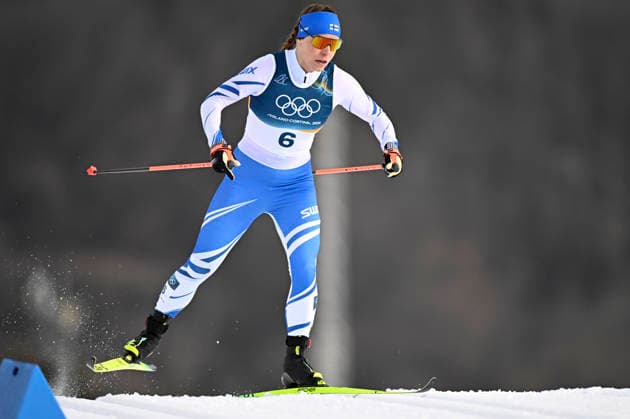 LKS 20260210 Jasmi Joensuu of Finland competes during the women s Sprint Classic Qualification at the Milano Cortina Winter Olympics at the Tesero Cross Country Skiing Stadium on February 10, 2026. - RONI REKOMAA Tesero Italy AkZBvr7urCo  Copyright: xRonixRekomaax AkZBvr7urCo