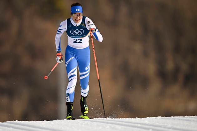 LKS 20260210 Jasmin Kähärä of Finland competes during the women s Sprint Classic Qualification at the Milano Cortina Winter Olympics at the Tesero Cross Country Skiing Stadium on February 10, 2026. - RONI REKOMAA Tesero Italy JZiYsmIDxlk  Copyright: xRonixRekomaax JZiYsmIDxlk