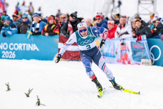 OLYMPICS - Winter Olympic Games, Olympische Spiele, Olympia, OS Milano Cortina 2026 TESERO,ITALY,10.FEB.26 - OLYMPICS, NORDIC SKIING, CROSS COUNTRY SKIING - Winter Olympic Games Milano Cortina 2026, sprint classic, men and women, qualification. Image shows Richard Jouve (FRA).  GEPAxpictures xMatthiasxTrinkl