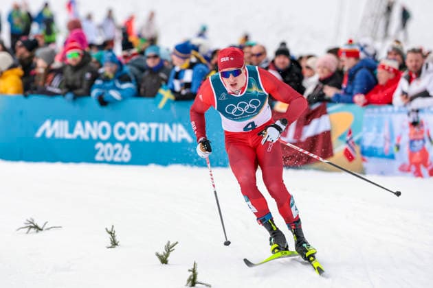 OLYMPICS - Winter Olympic Games, Olympische Spiele, Olympia, OS Milano Cortina 2026 TESERO,ITALY,10.FEB.26 - OLYMPICS, NORDIC SKIING, CROSS COUNTRY SKIING - Winter Olympic Games Milano Cortina 2026, sprint classic, men and women, qualification. Image shows Janik Riebli (SUI).  GEPAxpictures xMatthiasxTrinkl