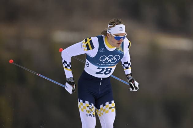 VAL DI FIEMME, ITALY 20260210 Sweden s Edvin Anger in the sprint qualification during the Winter Olympics in Val di Fiemme, Italy. *** The image is included in the SPORTS PACKAGE. For others PAYMENT IMAGE *** VAL DI FIEMME ITALY x10430x *** VAL DI FIEMME, ITALY 20260210 Swedens Edvin Anger in the sprint qualification during the Winter Olympics in Val di Fiemme, Italy The image is included in the SPORTS PACKAGE For others PAYMENT IMAGE VAL DI FIEMME ITALY x10430x  Copyright: xChristinexOlsson TTx OLYMPICS 2026 SKIING