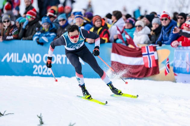 OLYMPICS - Winter Olympic Games, Olympische Spiele, Olympia, OS Milano Cortina 2026 TESERO,ITALY,10.FEB.26 - OLYMPICS, NORDIC SKIING, CROSS COUNTRY SKIING - Winter Olympic Games Milano Cortina 2026, sprint classic, men and women, qualification. Image shows Qiang Wang (CHN).  GEPAxpictures xMatthiasxTrinkl
