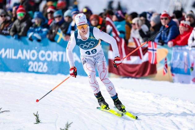 OLYMPICS - Winter Olympic Games, Olympische Spiele, Olympia, OS Milano Cortina 2026 TESERO,ITALY,10.FEB.26 - OLYMPICS, NORDIC SKIING, CROSS COUNTRY SKIING - Winter Olympic Games Milano Cortina 2026, sprint classic, men and women, qualification. Image shows Peter Hinds (SVK).  GEPAxpictures xMatthiasxTrinkl