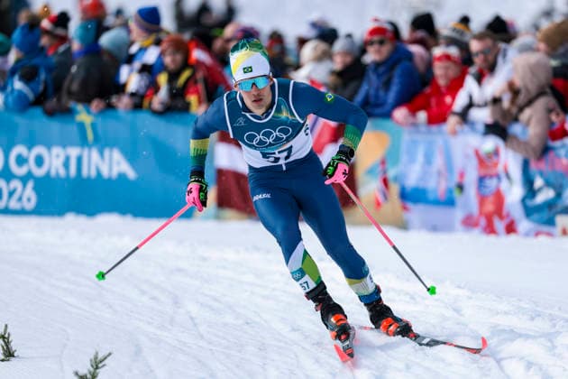OLYMPICS - Winter Olympic Games, Olympische Spiele, Olympia, OS Milano Cortina 2026 TESERO,ITALY,10.FEB.26 - OLYMPICS, NORDIC SKIING, CROSS COUNTRY SKIING - Winter Olympic Games Milano Cortina 2026, sprint classic, men and women, qualification. Image shows Manex Silva (BRA).  GEPAxpictures xMatthiasxTrinkl