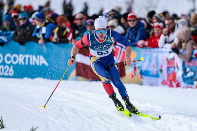 OLYMPICS - Winter Olympic Games, Olympische Spiele, Olympia, OS Milano Cortina 2026 TESERO,ITALY,10.FEB.26 - OLYMPICS, NORDIC SKIING, CROSS COUNTRY SKIING - Winter Olympic Games Milano Cortina 2026, sprint classic, men and women, qualification. Image shows Gabriel Cojocaru (ROU).  GEPAxpictures xMatthiasxTrinkl
