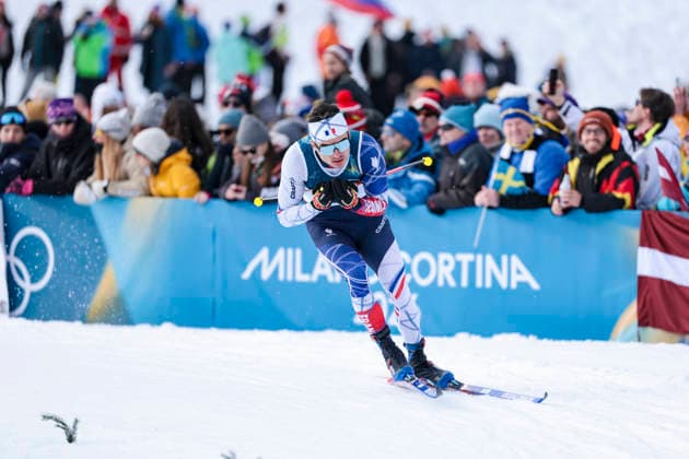 OLYMPICS - Winter Olympic Games, Olympische Spiele, Olympia, OS Milano Cortina 2026 TESERO,ITALY,10.FEB.26 - OLYMPICS, NORDIC SKIING, CROSS COUNTRY SKIING - Winter Olympic Games Milano Cortina 2026, sprint classic, men and women, qualification. Image shows Theo Schely (FRA).  GEPAxpictures xMatthiasxTrinkl
