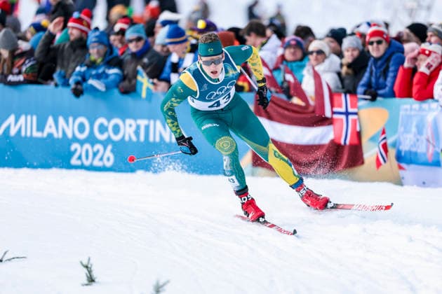 OLYMPICS - Winter Olympic Games, Olympische Spiele, Olympia, OS Milano Cortina 2026 TESERO,ITALY,10.FEB.26 - OLYMPICS, NORDIC SKIING, CROSS COUNTRY SKIING - Winter Olympic Games Milano Cortina 2026, sprint classic, men and women, qualification. Image shows Lars Young Vik (AUS).  GEPAxpictures xMatthiasxTrinkl