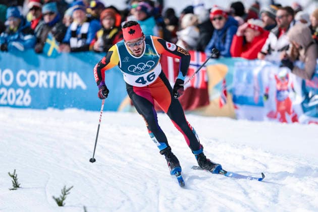 OLYMPICS - Winter Olympic Games, Olympische Spiele, Olympia, OS Milano Cortina 2026 TESERO,ITALY,10.FEB.26 - OLYMPICS, NORDIC SKIING, CROSS COUNTRY SKIING - Winter Olympic Games Milano Cortina 2026, sprint classic, men and women, qualification. Image shows Antoine Cyr (CAN).  GEPAxpictures xMatthiasxTrinkl