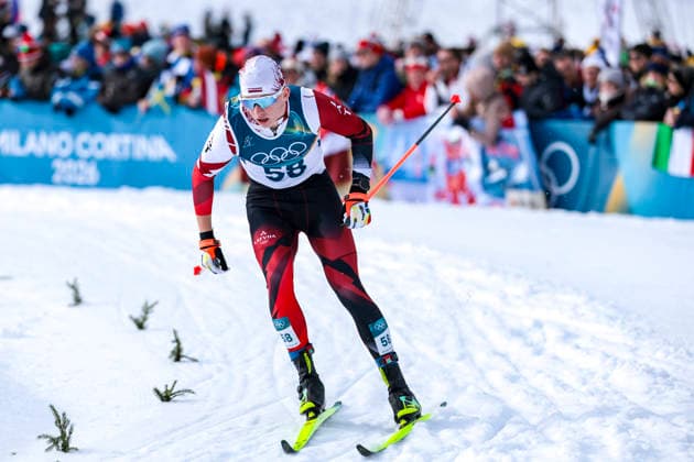 OLYMPICS - Winter Olympic Games, Olympische Spiele, Olympia, OS Milano Cortina 2026 TESERO,ITALY,10.FEB.26 - OLYMPICS, NORDIC SKIING, CROSS COUNTRY SKIING - Winter Olympic Games Milano Cortina 2026, sprint classic, men and women, qualification. Image shows Niks Saulitis (LAT).  GEPAxpictures xMatthiasxTrinkl