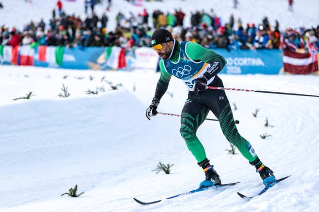 OLYMPICS - Winter Olympic Games, Olympische Spiele, Olympia, OS Milano Cortina 2026 TESERO,ITALY,10.FEB.26 - OLYMPICS, NORDIC SKIING, CROSS COUNTRY SKIING - Winter Olympic Games Milano Cortina 2026, sprint classic, men and women, qualification. Image shows Samuel Uduigowme Ikpefan (NGR).  GEPAxpictures xMatthiasxTrinkl