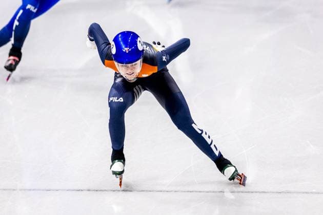 MILAN Xandra Velzeboer in action during the women s 500 meters qualifying event at the Milan Ice Skating Area during the Winter Olympics. ROBIN VAN LONKHUIJSEN ANP xVIxANPxSportx xxANPxIVx 550223309 originalFilename: 550223309.jpg